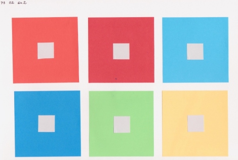 Colour perception exercise: grey in bright colours